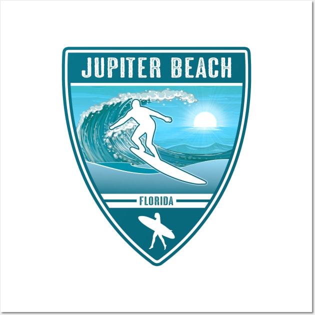 Surf Jupiter Beach Florida Wall Art by Jared S Davies